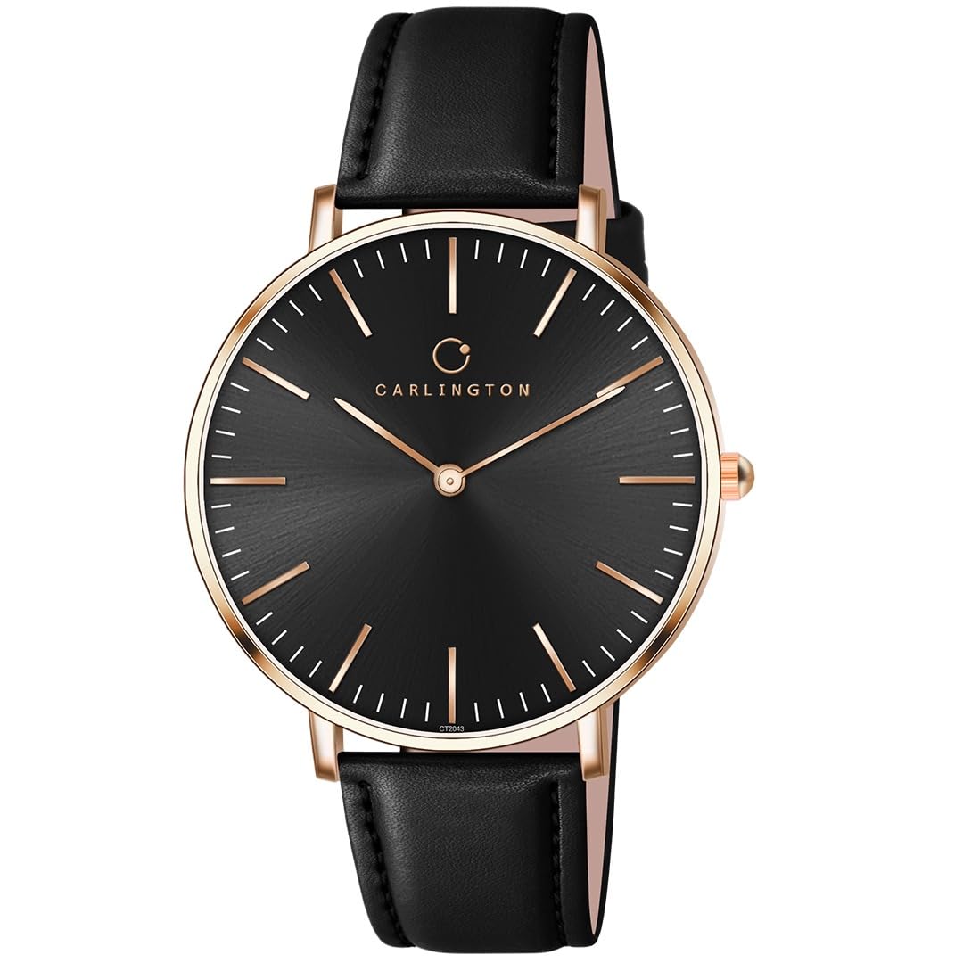 Carlington Iconic 2043 Analog Watch for Men with Premium PU Strap, Scratch-Resistant Stainless Steel Dial, and Water-Resistant Body – Perfect Formal Watch for Office (B0CRBGGRQB) Amazon Price History, Amazon Price Tracker