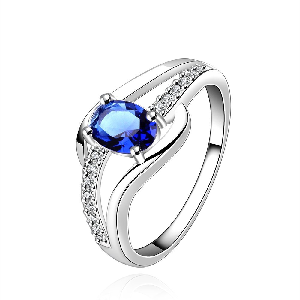 Yellow Chimes Rings for Women Blue Rich Royal Austrian Crystal Sterling Silver Plated Ring for Women and Girls (Size US 8) (B0B9H5PZJH) Amazon Price History, Amazon Price Tracker