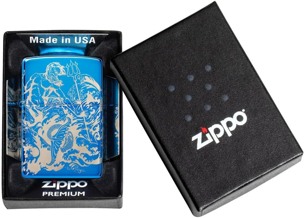 Amazon.co.jp: Zippoライター - バイキングデザインの防風ライター 