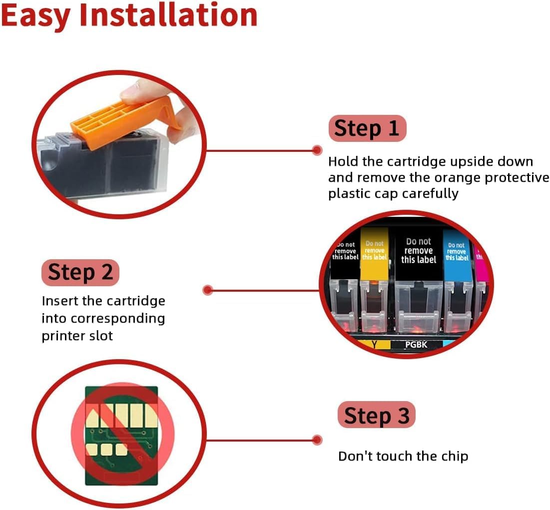 PGI-250XL CLI-251XL Refillable Ink Cartridge for Pixma MG5420 IP7220 MX722 MX922 MG5520 MG6420 MG5620 MG6620 MG5522 Ix6820 Printers