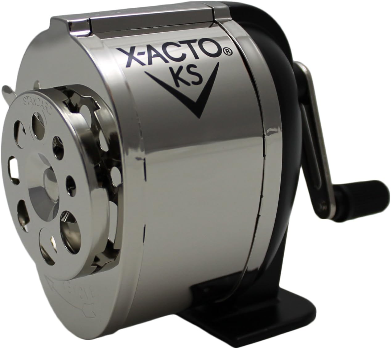X-ACTO Ranger 1031 Wall Mount Manual Pencil Sharpener,Silver/Black: Office Products