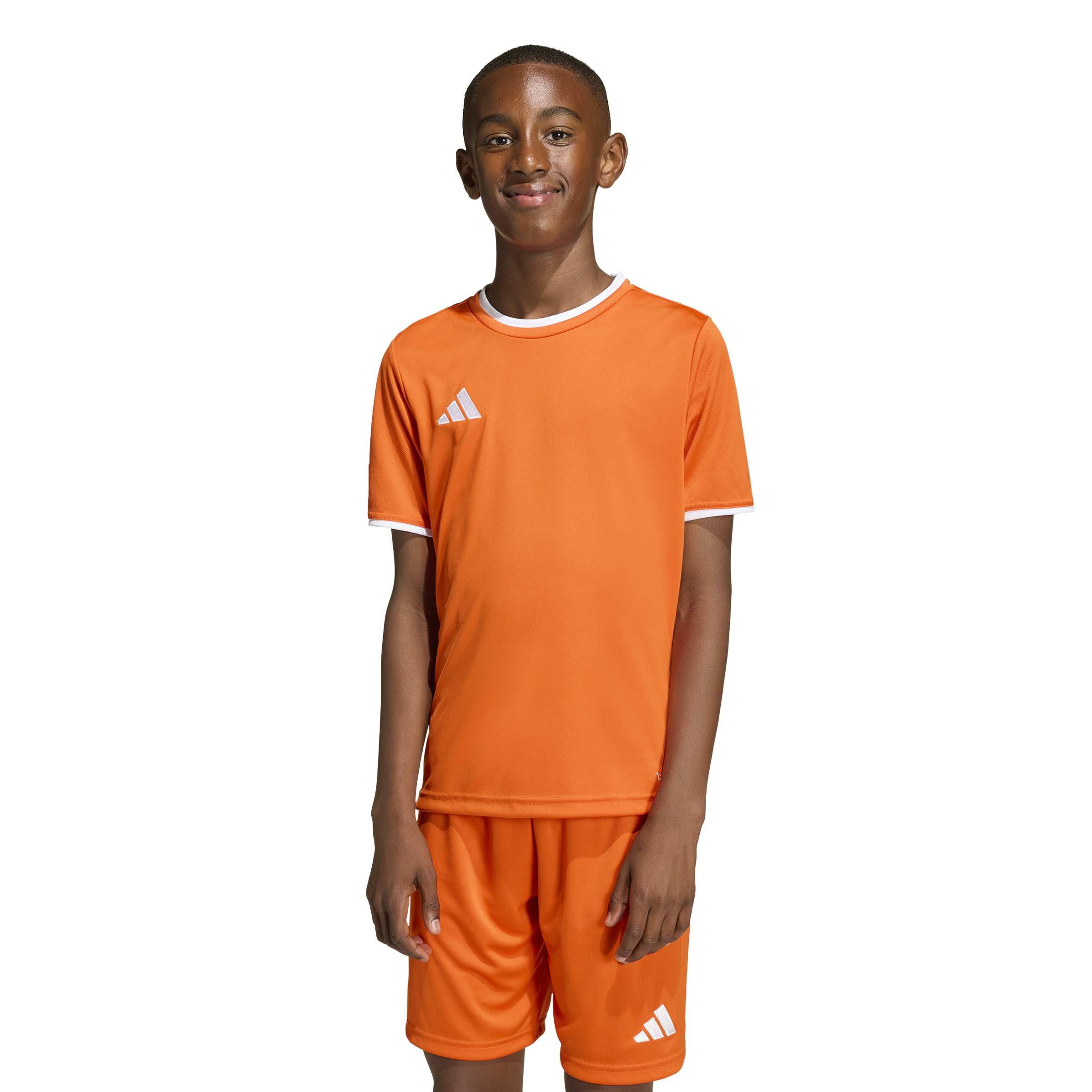 adidas Unisex Kids Entrada26 Jersey Kids Shirt, Team Orange/White, 7-8 Years