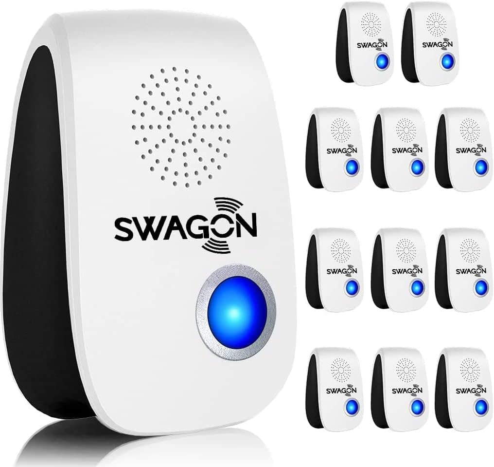 Swagon 2023 Upgraded Ultrasonic Pest Repeller, Pest Repellent 12 Pack, Pest Control Electronic Plug for Insects, Mice & Spider, Mosquito Repellent Indoor for Home, Office, Warehouse, Hotel, Garage