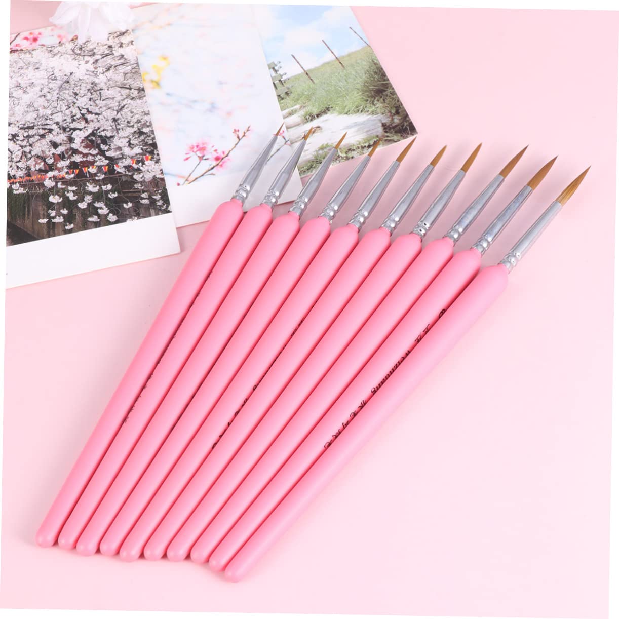 COHEALI 3sets Pennelli Da Pittura Professionali Per Dettagli Pennelli Per Pittura Fine Per Acquerelli e Acrilici Facili Da Pulire e Leggeri Per Artisti e Studenti Arte