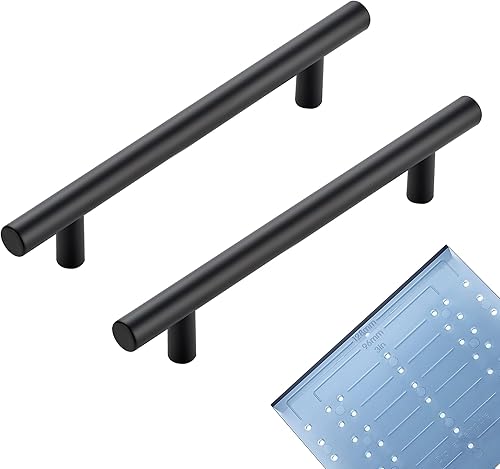 Miniatura 15 de JOY DECOR Paquete de 5 tiradores de gabinete de 5 pulgadas, níquel cepillado, centro de agujeros de 3 pulgadas, manijas de gabinete de cocina