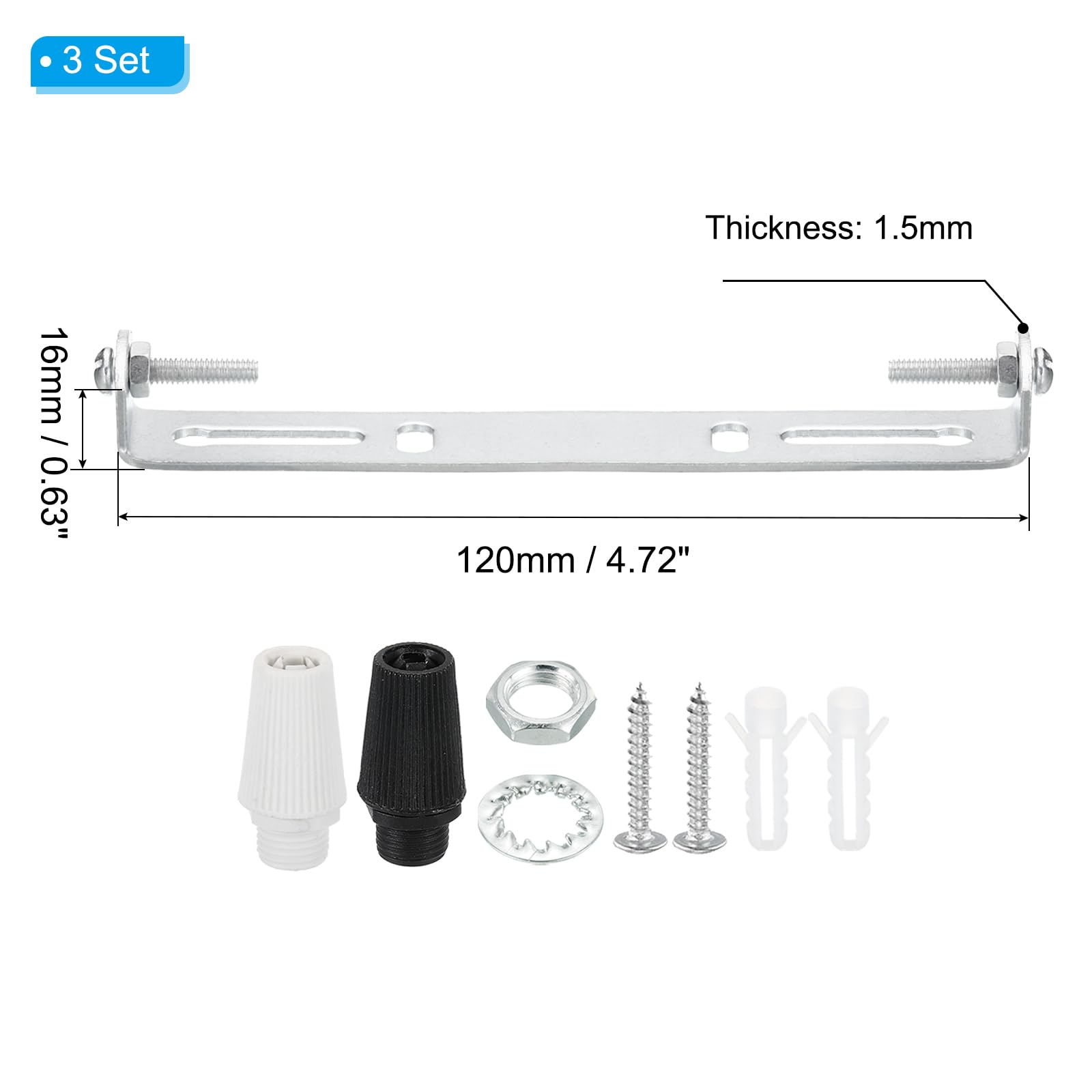 PATIKIL 120mm Ceiling Light Plate Kit - Image 2