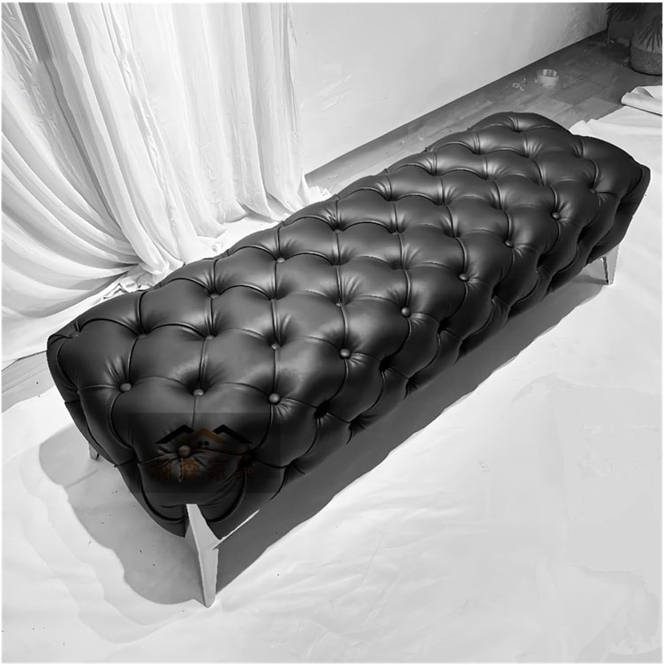 End of Bed Bench 1m/1.2m/1.4m/1.6m Bedroom Bedside Stool Multifunctional Decoration Sofa Stool Shoeshine Bench Foot of Bed Bench(120cm*45cm*42cm)