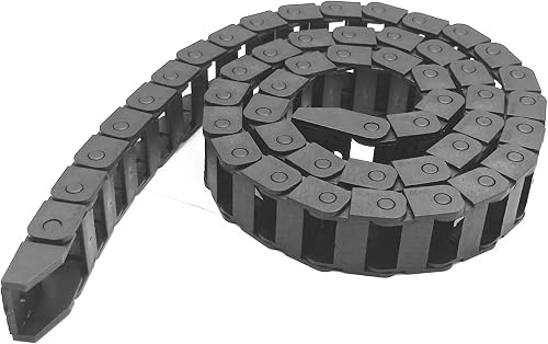 39.3 inch Carrier Drag Chain Cable Wire R18 10x20mm (Inn H x W) Plastic Black Ty
