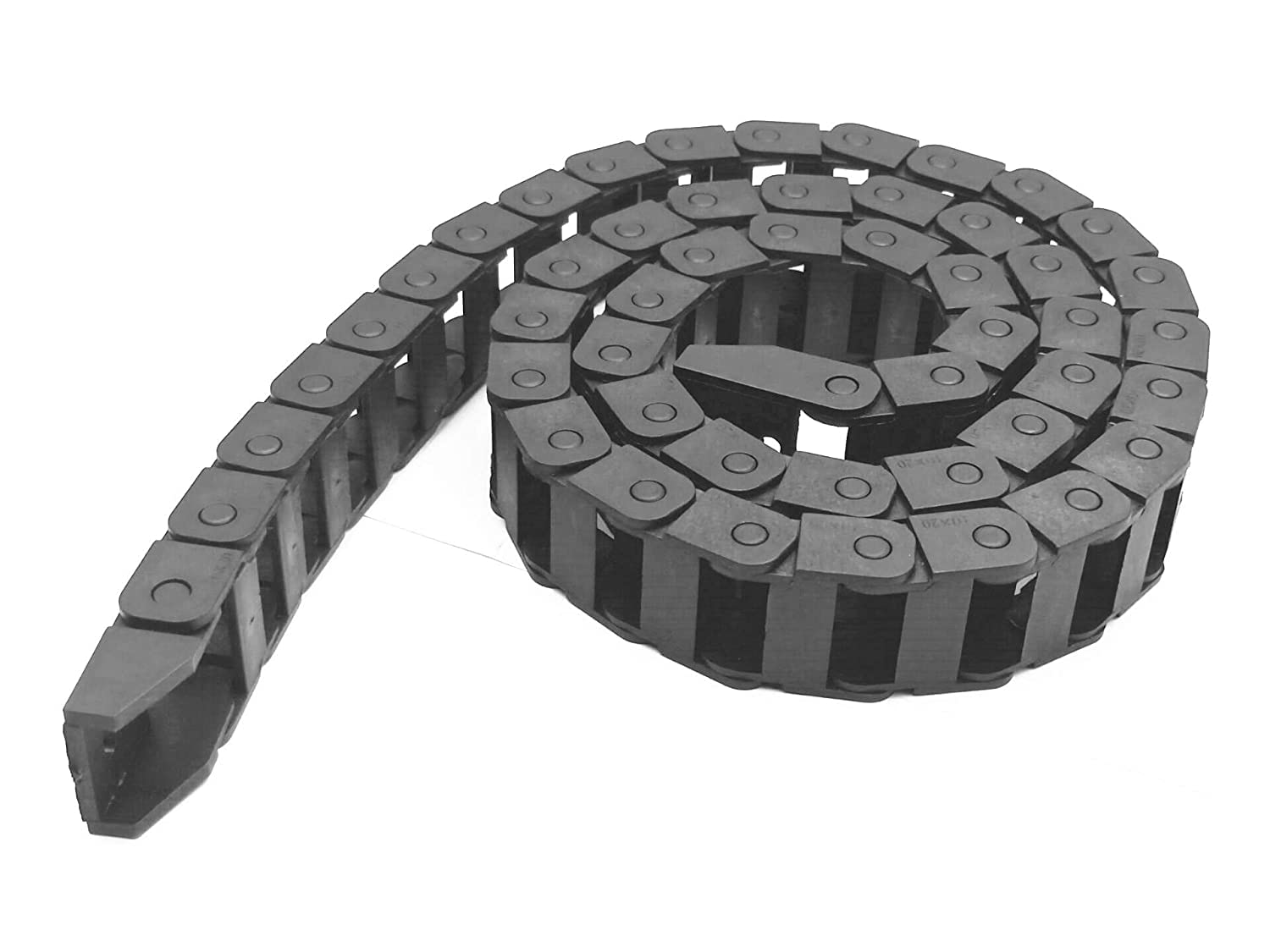 39.3 inch Carrier Drag Chain Cable Wire R18 10x20mm (Inn H x W) Plastic Black Type for CNC
