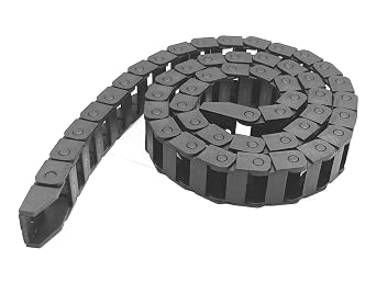 39.3 inch Carrier Drag Chain Cable Wire R18 10x20mm Inn H x W Plastic Black Type for CNC Router Mill and 3D Printer.