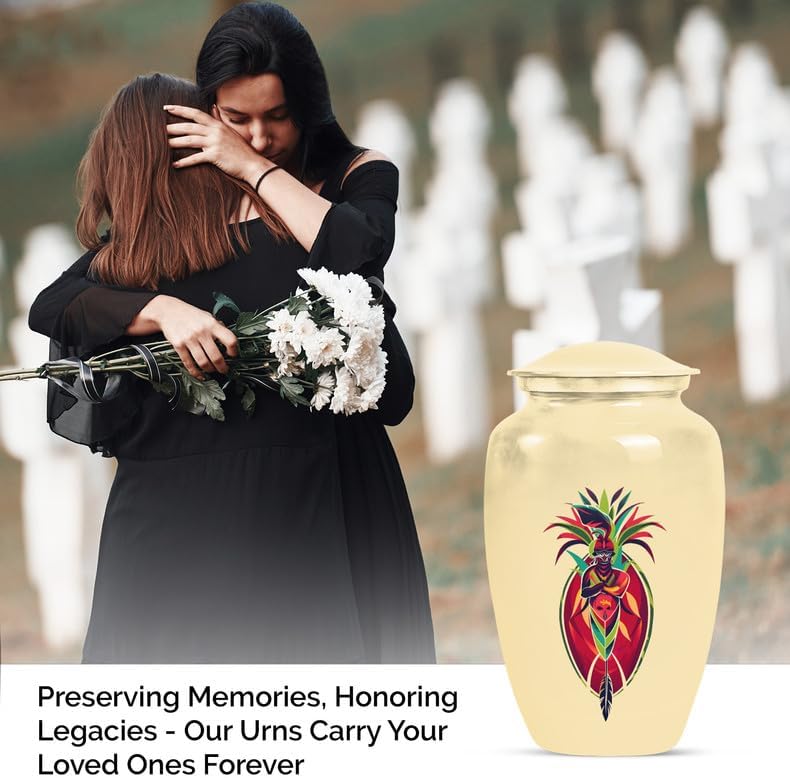 Native American Adult Urn, Large Cremation Urns, Burial Urn, Decorative Ash Holder Urns, Personalized Memorial Keepsake