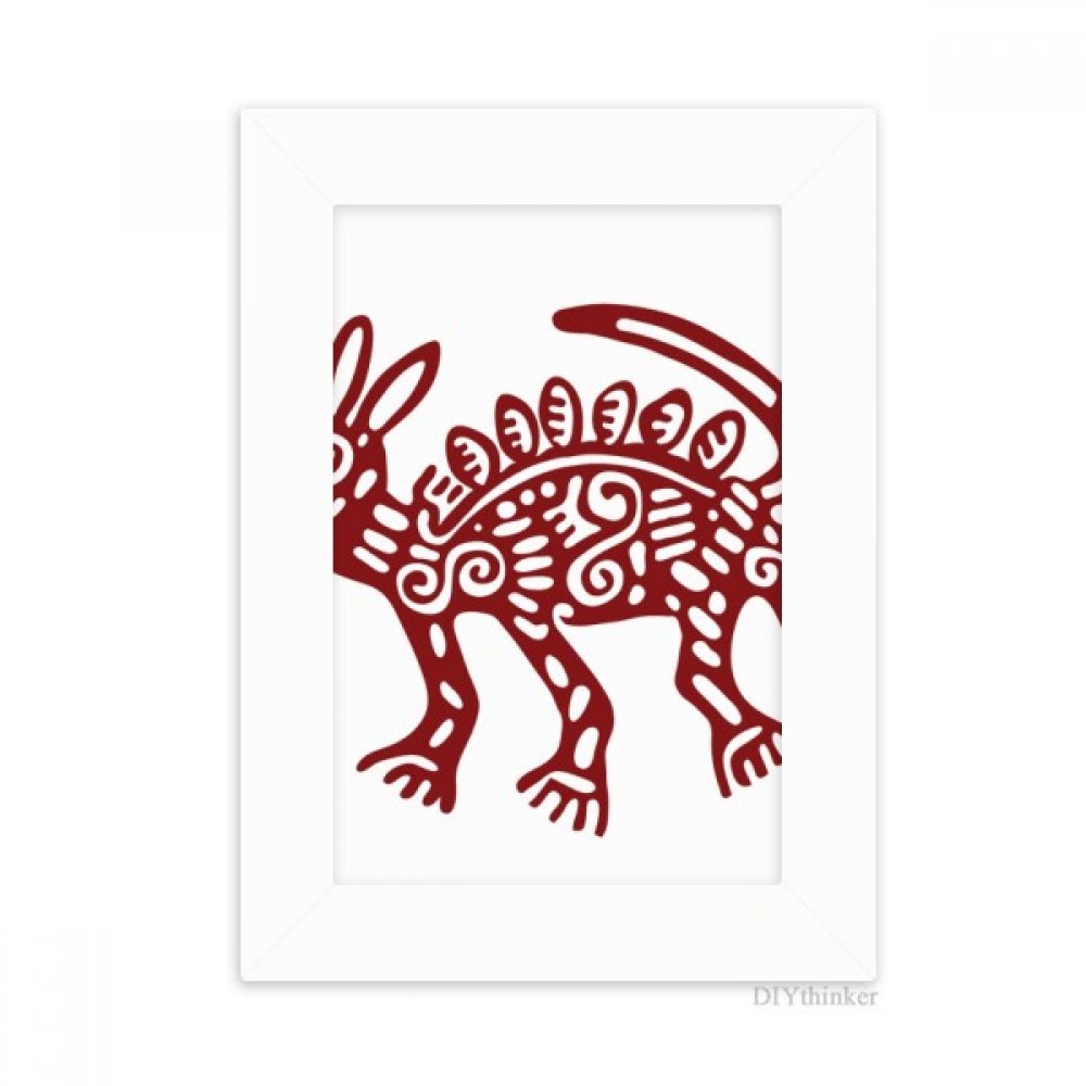 Cadre photo Mexique Totems pour raviver un bureau triste avec l'art sauvage blanc