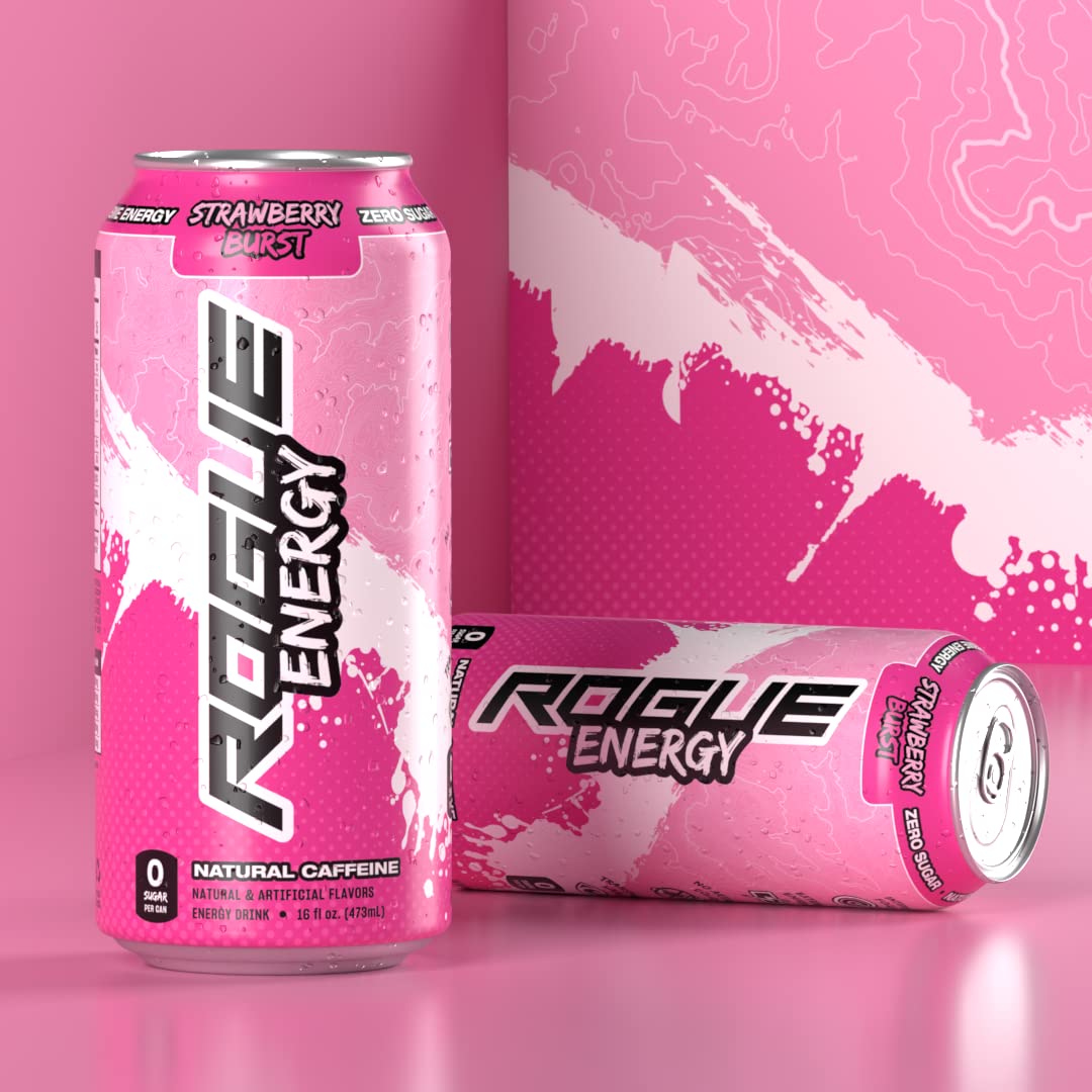 Rogue Energy Sugar Free Energy Drink 16 Fl Oz Strawberry | Desertcart INDIA