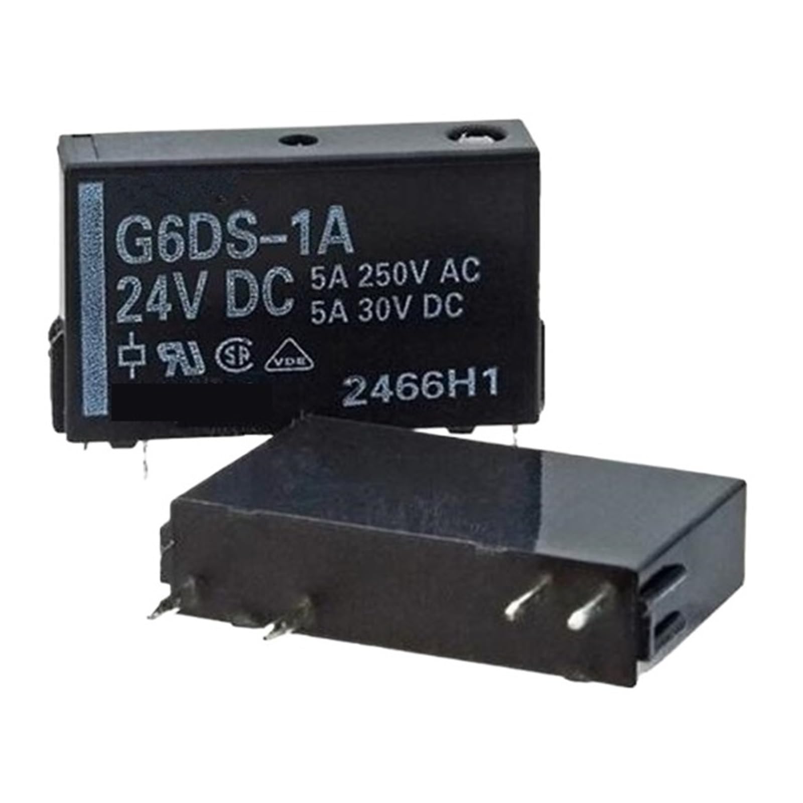 Relais G6DS-1A 24V 5PIN avec contacts haute conductivité pour circuit imprimé
