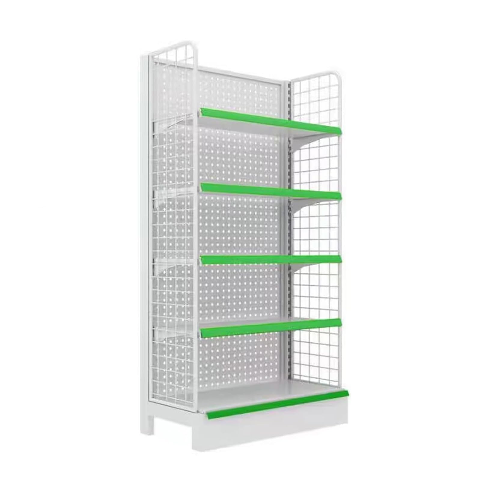 JevLoN 5 Tier Retail Supermarket Shelves, Wall Display Rack, Commercial Convenience Combination Shelves, Suitable for Retail Convenience Grocery Office Supply Or Liquor Stores(122x40x135cm)