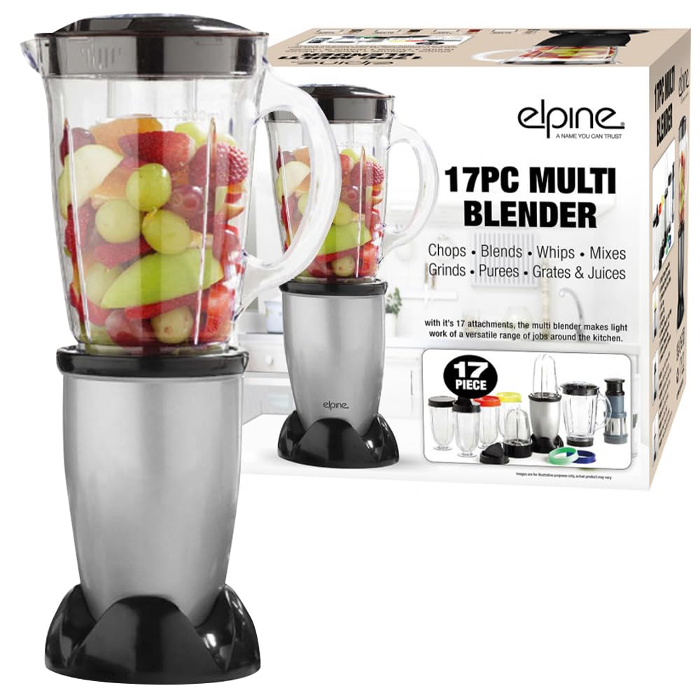 17Pc Multi Blender Food Juicer Smoothie Maker, Kitchen Mixer  Fruit Juice Vegetables Blend Chop, Ideal For making Smoothies