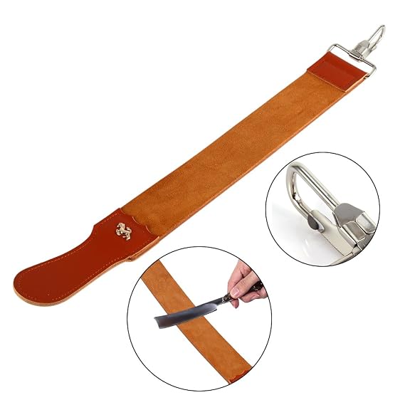 Genuine Leather Strop Strap Barber, Straight Strap Belt For Sharpening Straight Razors And Most Knives