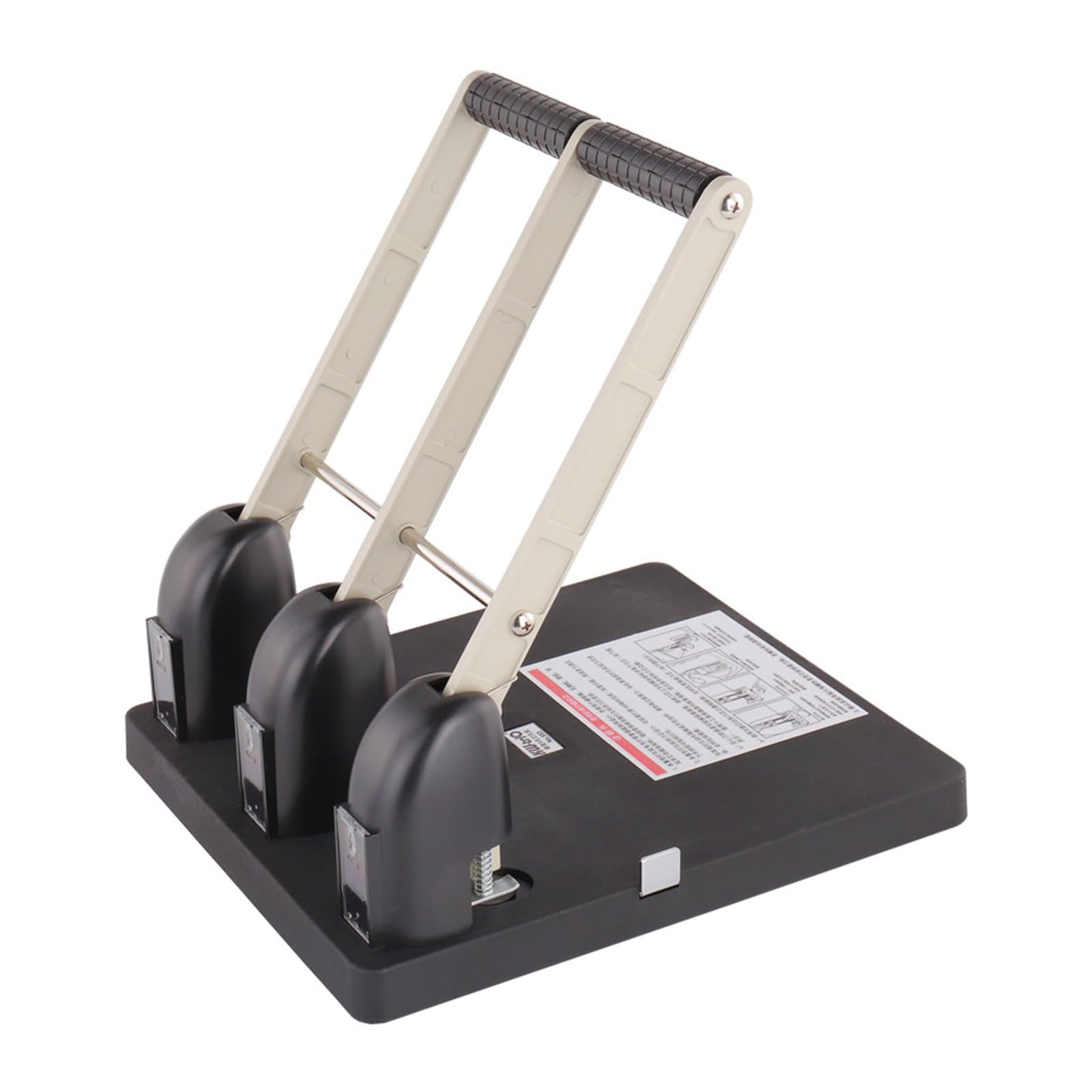 Xinsheinelry Industrial Hole Punches Heavy Duty 3 Paper Punche with Adjustable Duide 150 Sheets Capacity for Paper PVC Laminates Heavy Duty Two Puncher