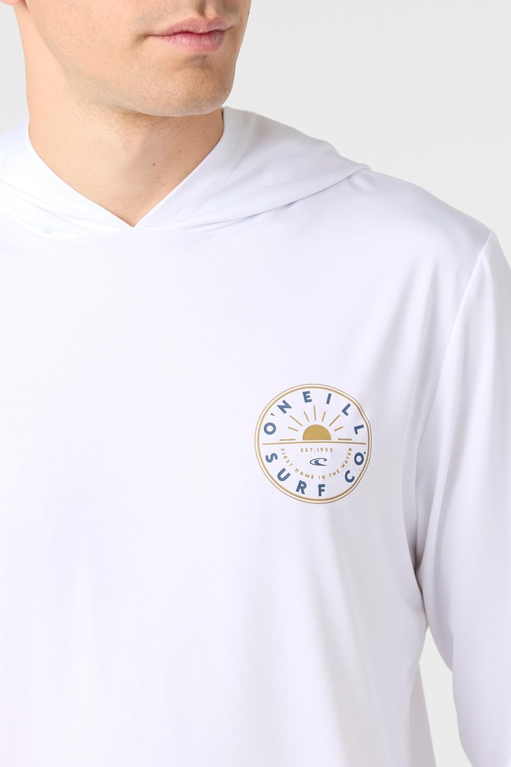 TRVLR UPF Tides Long Sleeve Pullover,White 1,XXL