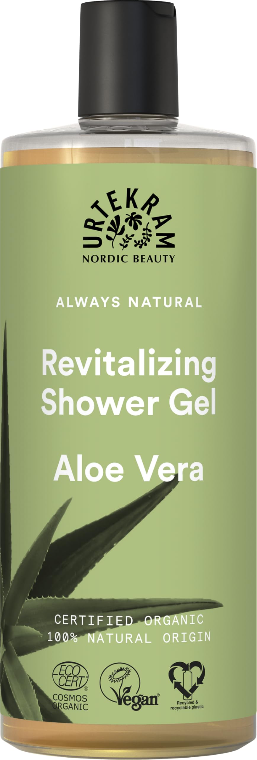 Shower gel - Moisturizing - Aloe Vera - 500 ml, Vegan, Organic, Natural Origin
