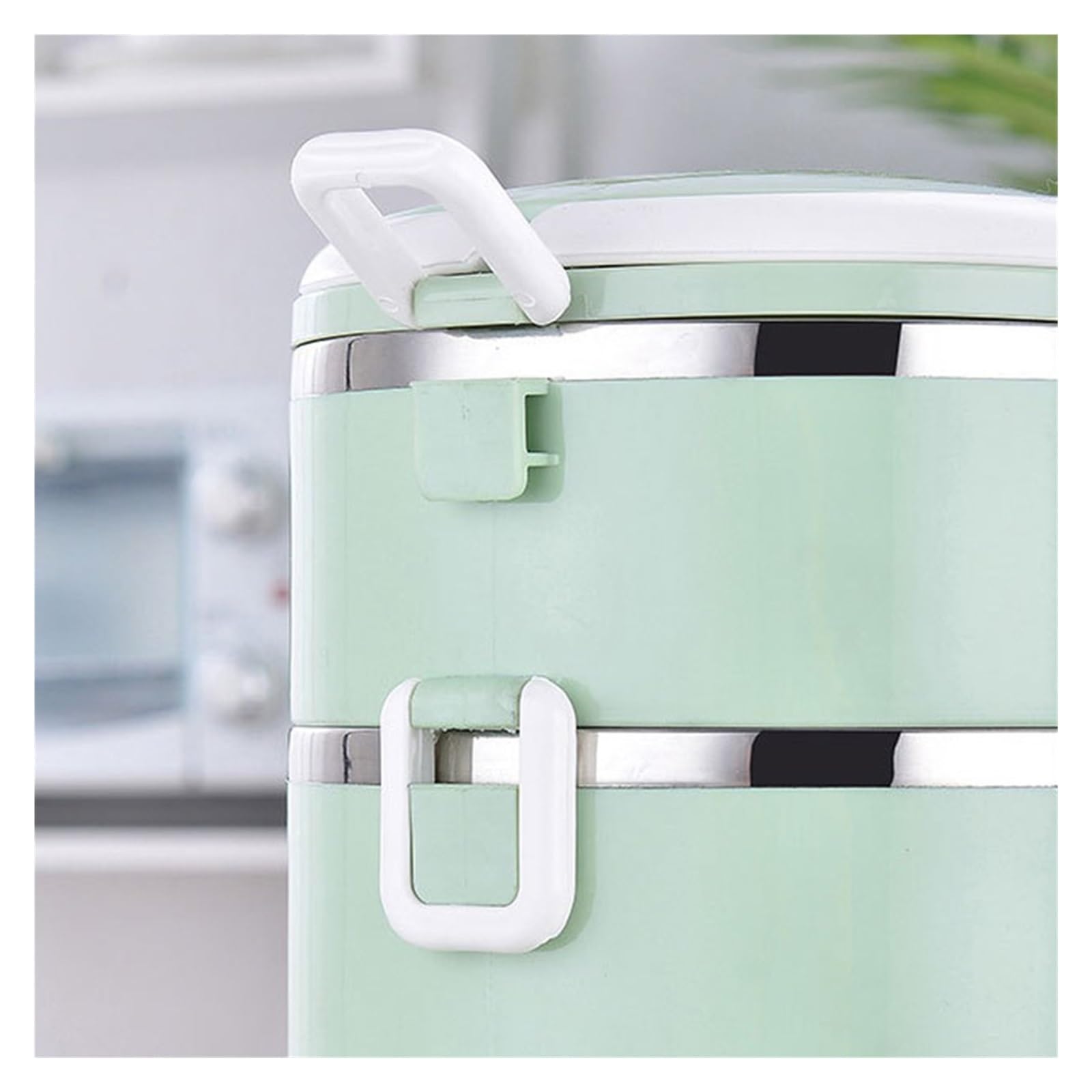 SePkus Scatola per Il Pranzo Bento Box Portatile Isolamento Termico Secchio per la Cena Contenitori per Alimenti Stoviglie da Cucina Scatola per Il Pranzo sigillata Ecologica in Acciaio Inossidabile