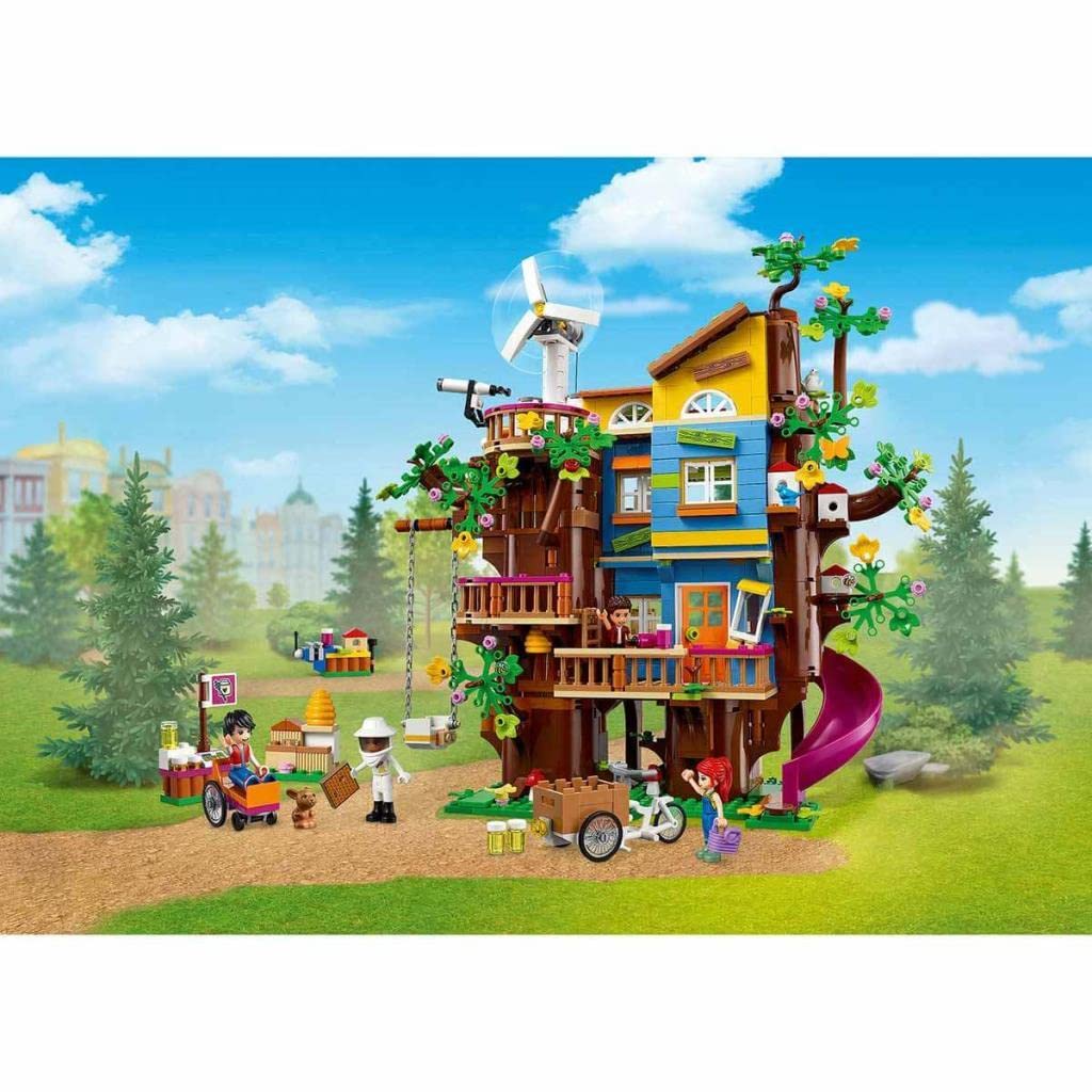 LEGO 41703 Friends Freundschaftsbaumhaus mit 5 Mini-Puppen und Tier-Figur, Natur-Lernspielzeug für Mädchen und Jungen ab 8 Jahren, Spielzeug-Haus in Heartlake City, Geschenk für Kinder