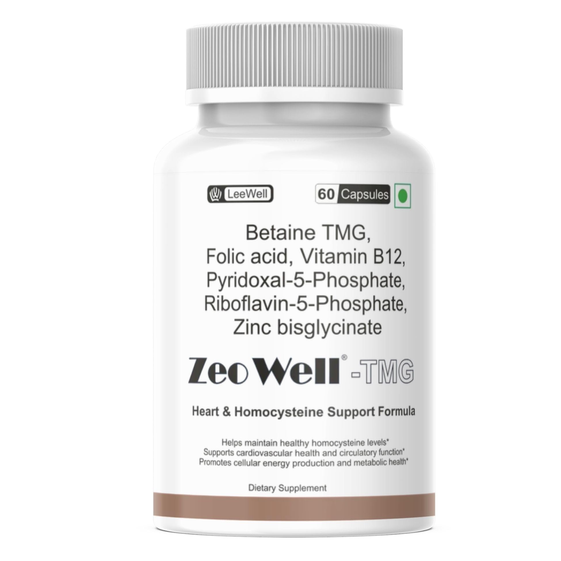 TMG Betaine 500mg, Active B Vitamins Complex | L-Methylfolate (5-MTHF), Vitamin B6, Methyl B12, Riboflavin-5-Phosphate & Zinc Bisglycinate | Methylation & Homocysteine Support, Heart, Energy & Cognitive Support -60 Veg Capsules-picture-25