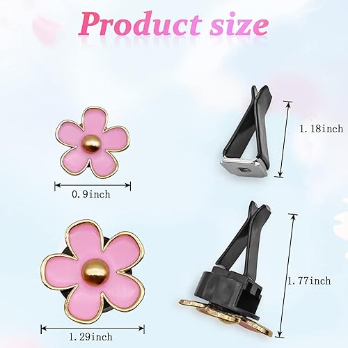 Miniatura 2 de Clip de salida de aire acondicionado, clip de decoración de salida de aire para automóvil, clips de ventilación de aire, 6 piezas de lindas