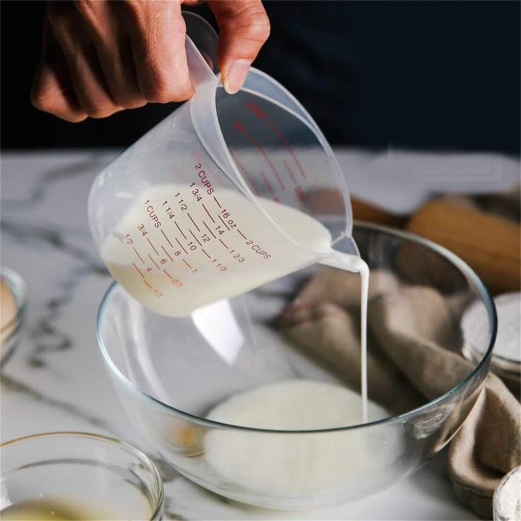 Measuring Cup, 500 Ml Plastic Clear Scale Kitchen Baking Cooking Tool