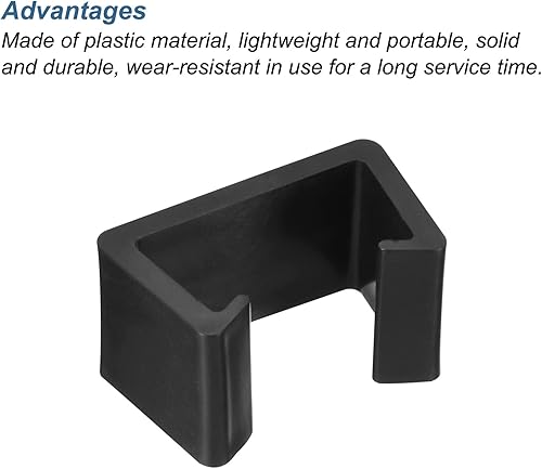 Miniatura 4 de PATIKIL Clips para muebles de patio, paquete de 8 abrazaderas de sofá de ratán para sillas de mimbre para jardín al aire libre, color negro