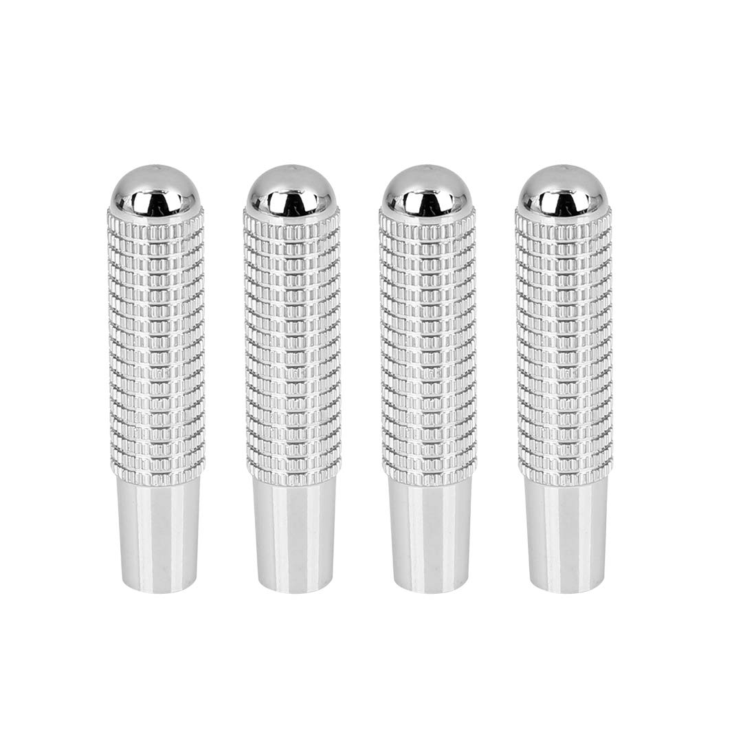 X AUTOHAUX 4Pcs Aluminum Alloy Bolt-On Replace Door Lock Knobs Pins Silver Tone for Mercedes-Benz C E S GLC GLE Class W205 W213 X205 W166