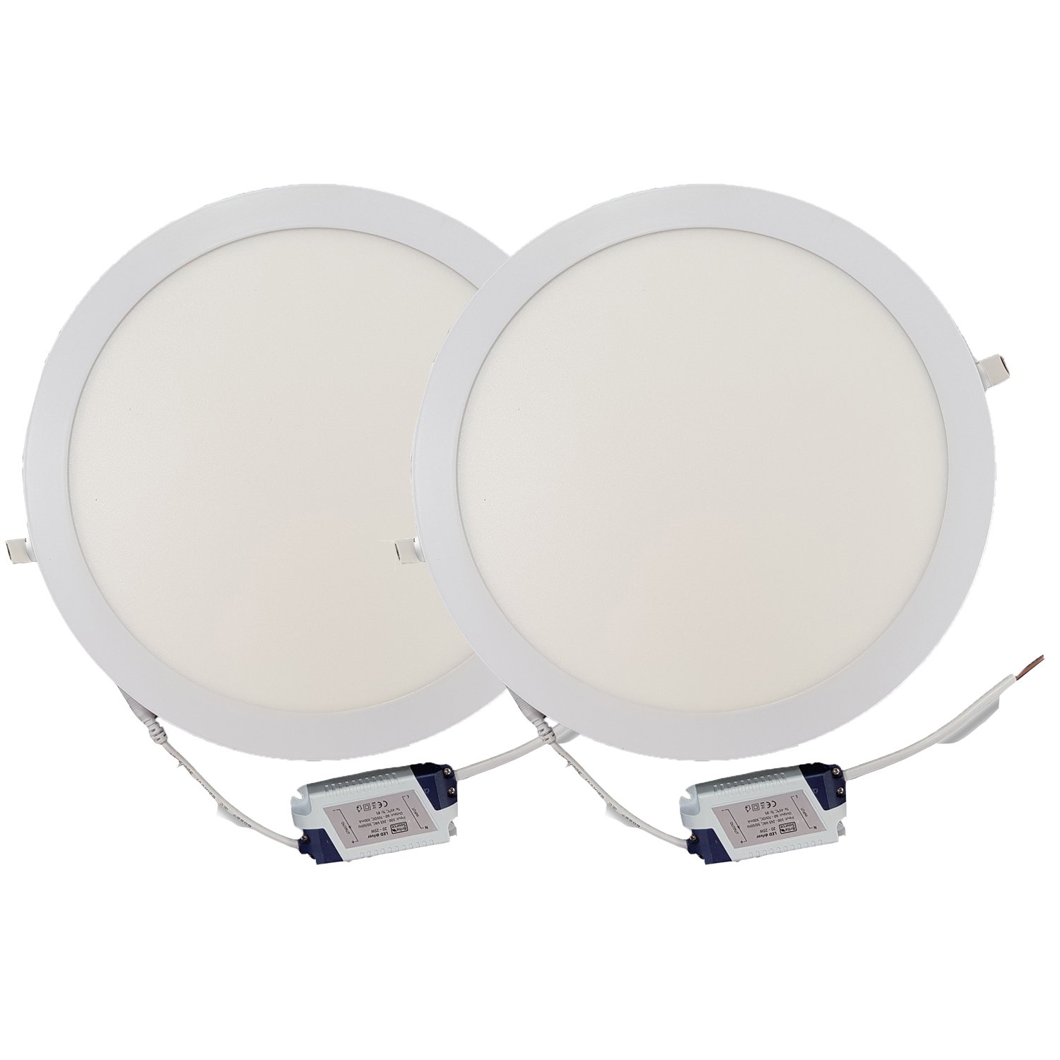 24w LED Round Recessed Ceiling Panel Down Light Flat Ultra Slim Lamp