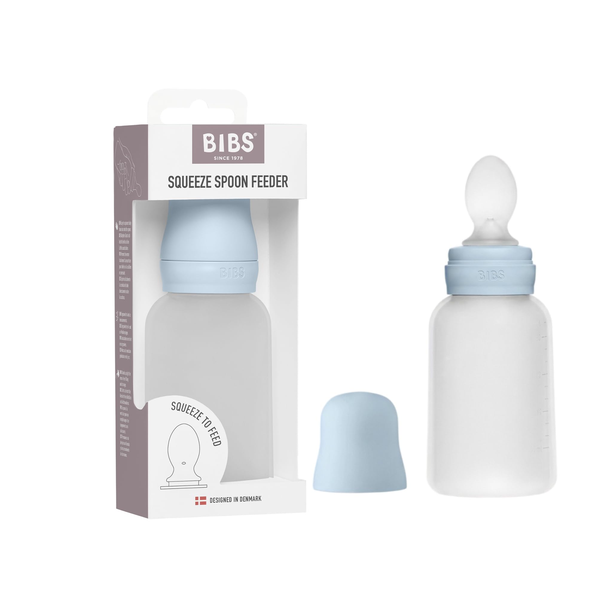 BIBS Spoon Feeder, 6+ Months, Baby Blue