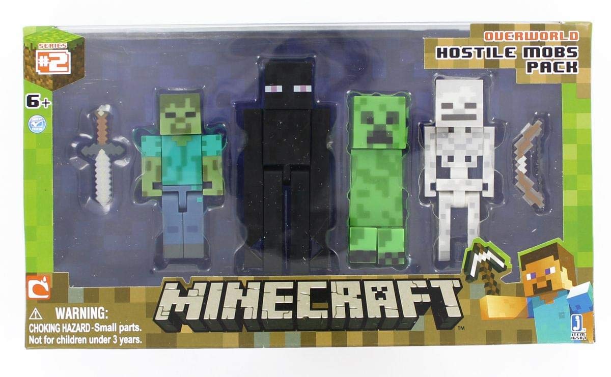 マイクラ Hostile Mobs Pack SADDLE PACK　廃盤　レア Minecraft Figure 4-pack Hostile Mobs Set : Amazon.sg: Toys