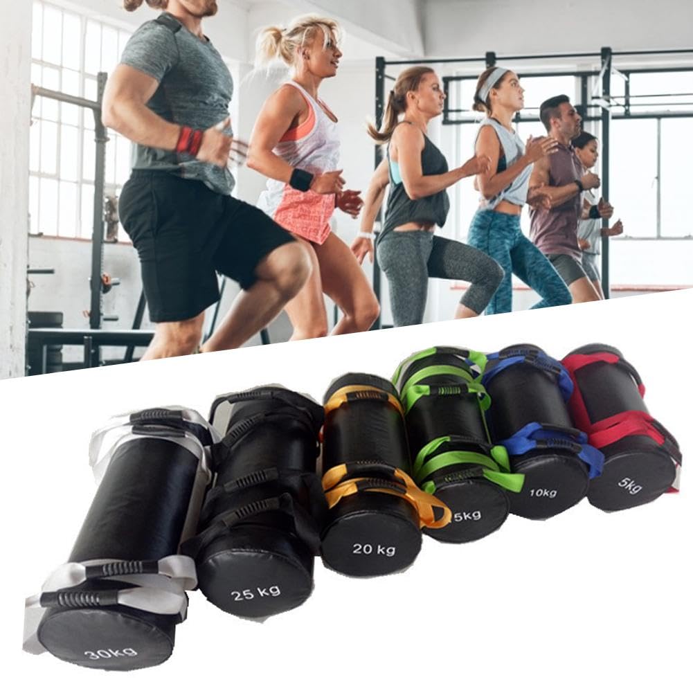 Power Bag,Sacs de Sable d'Haltérophilie Sac de Sable de Musculation de 20 kg, Poids de 10 kg, Poids de Fitness, Poids d'entraînement de 15 kg
