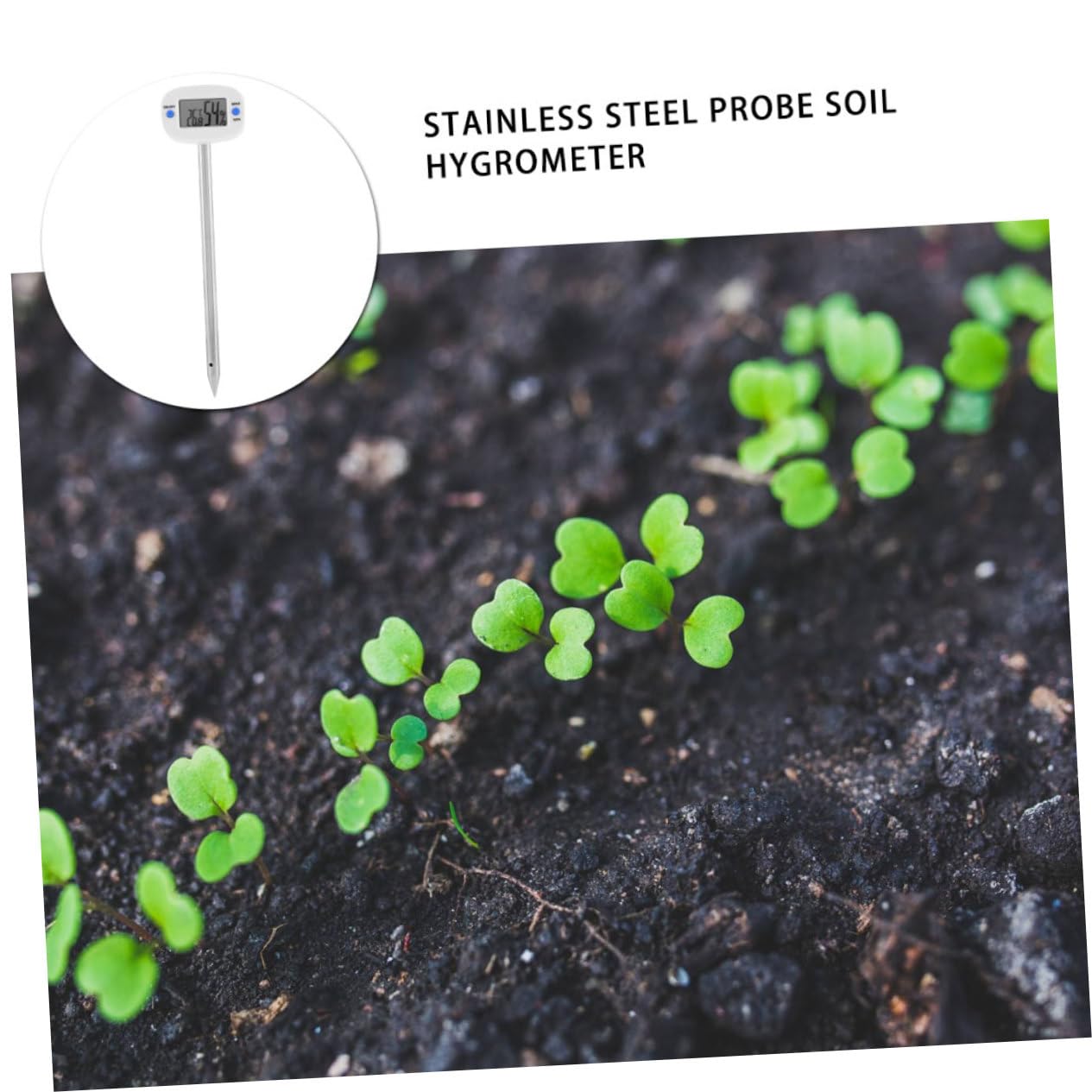 Hemobllo 3 Piezas Termómetro Hygrómetro Mini para Medición de Temperatura Herramienta Baterías para Jardinería y Cultivos