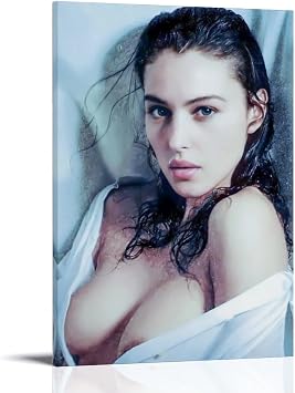 ORtte Monica Bellucci Sexy Hot Poster Picture Print Canvas Wall Paint Arts Decor Modern Home Artworks Gift Idea 08x12inch20x30cm