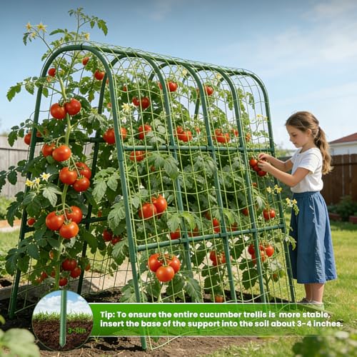 Treillis de concombre en métal pour tuteurage de jardin