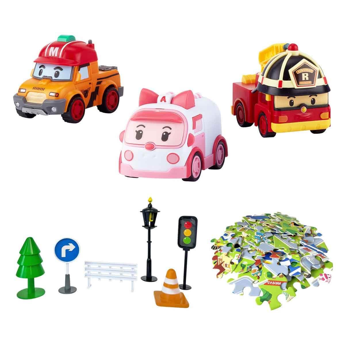 Robocar Poli GoGo City Serisi - Amber, Roy, Mark Oyun Seti