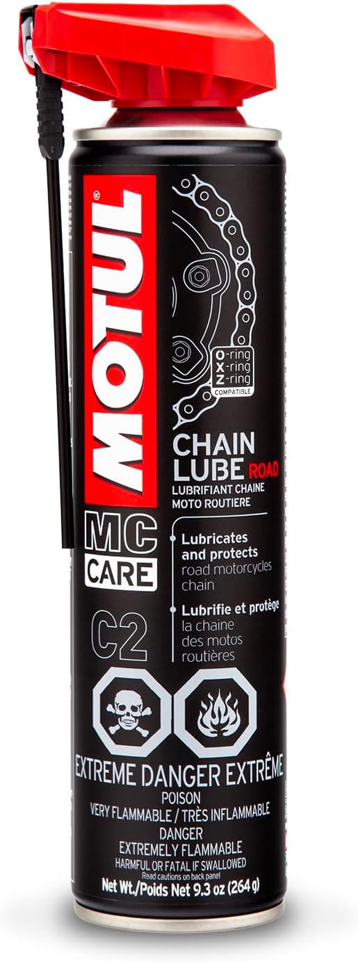 Motul 103244 C2 Chain Lubricant, Load, 9 oz, Black