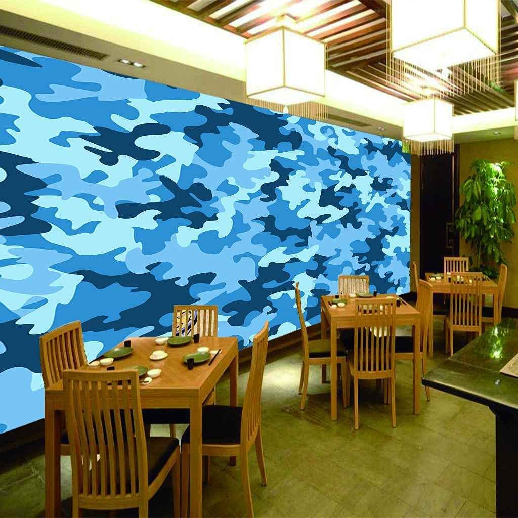 Papel Pintado Mural 3D Abanico Militar Con Estampado De Camuflaje Azul Autoadhesivo Pared Foto Arte Cartel De La Pared Pegatinas Decorativas De Pared Pelar Y Pegar Pegatinas De Fondo De Pared Extraíb