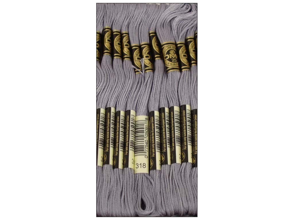 DMCDMC Thread 6-Strand Embroidery Cotton 8.7 Yards Light Steel Gray 117-318 (12-Pack)