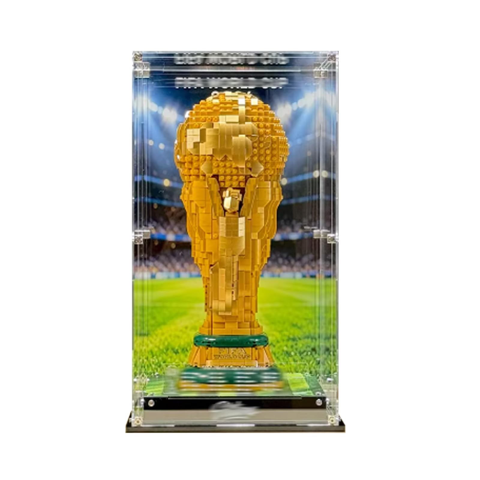 Acrylic Display Case for Lego 43020 World Cup Trophy Building Set, Dustproof Transparent Box - Only Display Case, Display Box Compatible with Lego 43020