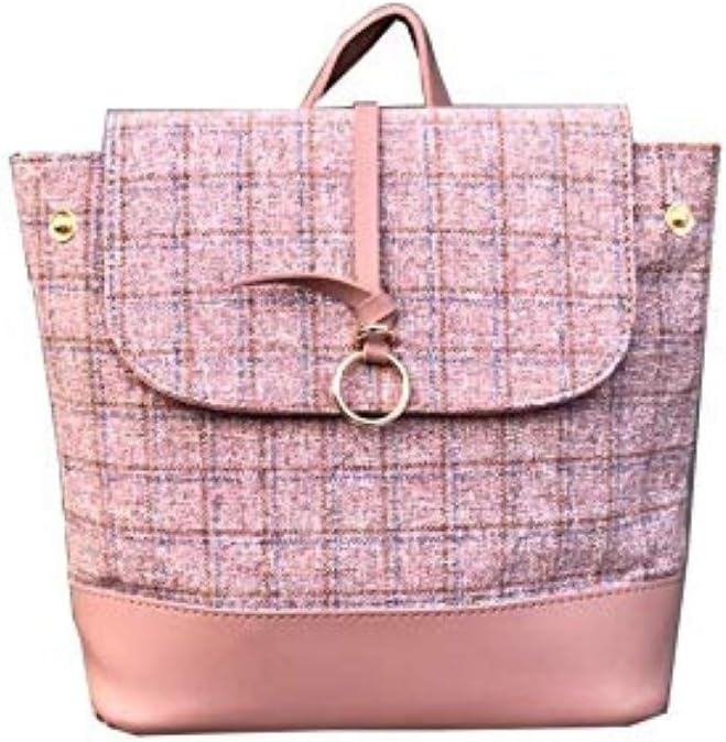 craferia export Latest Check Printed Backpack and sling bag for girl.
