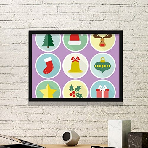 Stickers muraux avec cadre photo Arbre de Noël pour habiller un mur blanc - 2