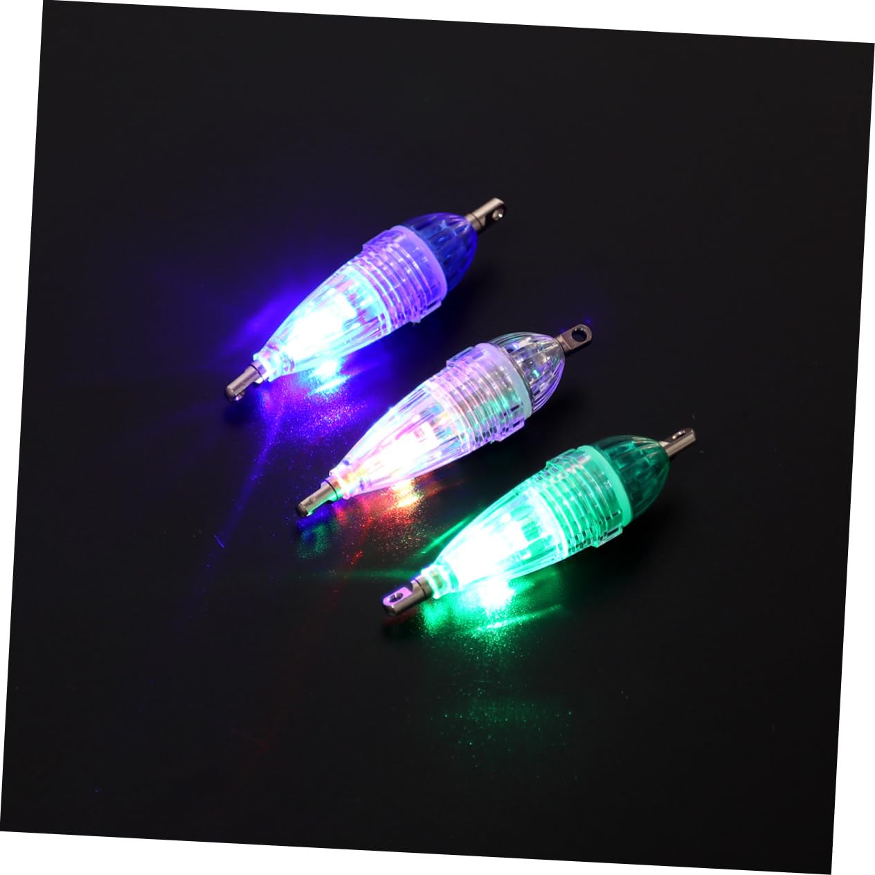 KOMBIUDA 3pcs Underwater Fishing Light Lure System for Freshwater Fishing Attracts Fish and for Boats Kayaks and Docks Portable Design Strong Illumination
