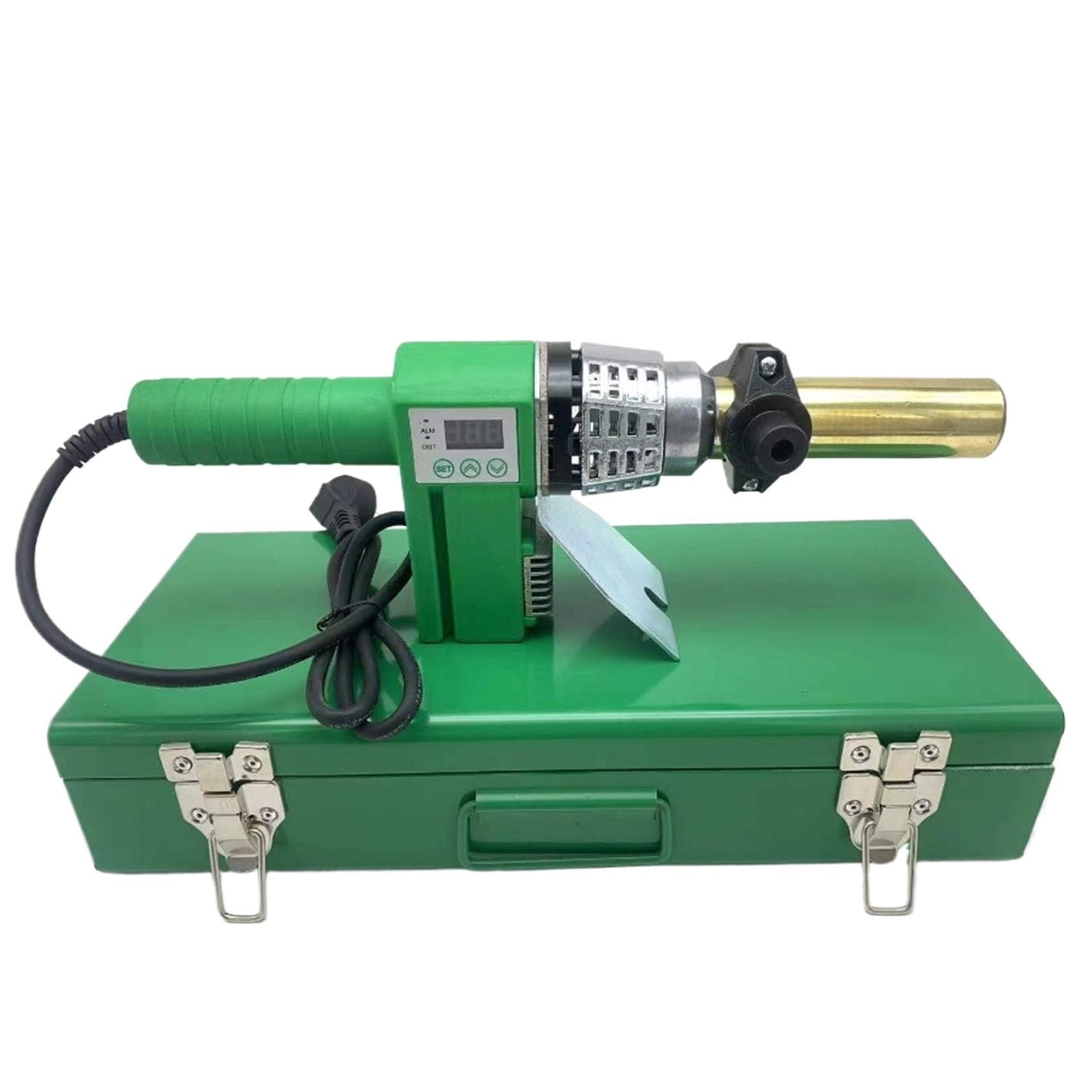 Kit for saldatura tubi PPR, display digitale della temperatura, matrici intercambiabili, custodia portatile, for progetti idraulici domestici e commerciali