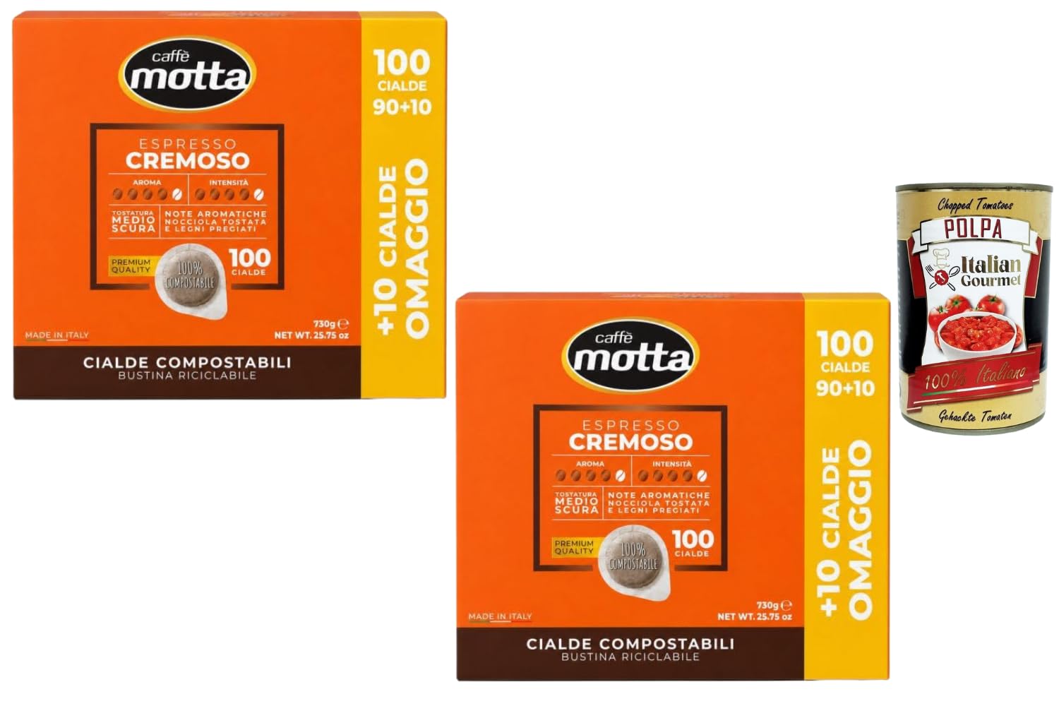 Italian Gourmet Caffe Motta E.S.E. Kaffeepads Cremoso 200 Stück 1,46kg