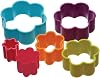 Colourworks Set of Six Plastic Flower Shaped Cookie Cutters