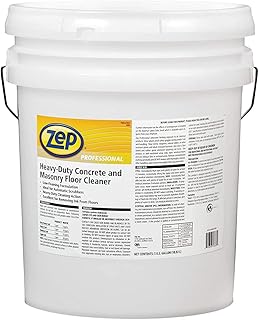 Zep Driveway, Masonry and Concrete Cleaner and Degreaser Concentrate - 5 Gallon (1 Unit) 1041549 - Construction Grade Degreaser Removes Grease, Dirt, and Oil Stains on Concrete, Brick, Asphalt, and